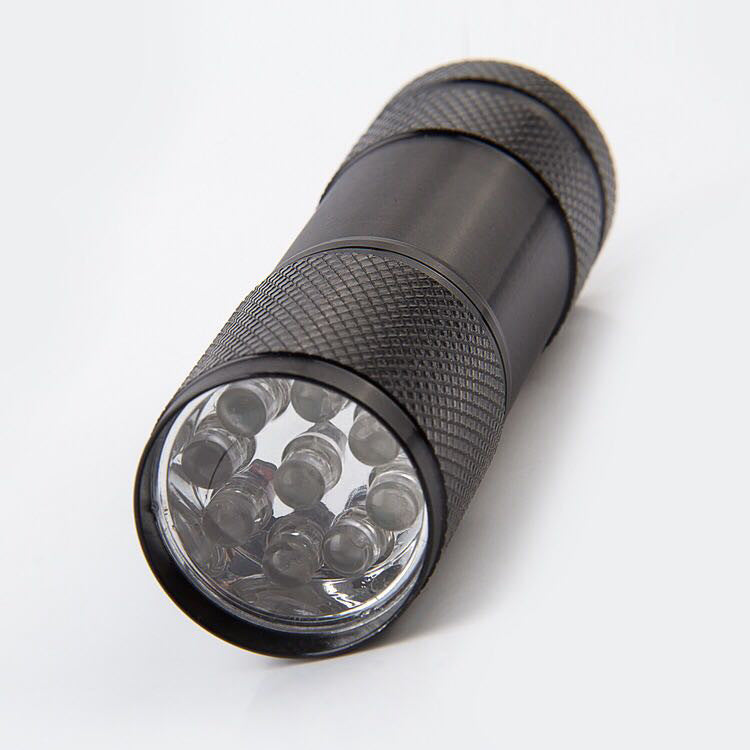 Handheld Portable Purple Light Detection LED Flashlight