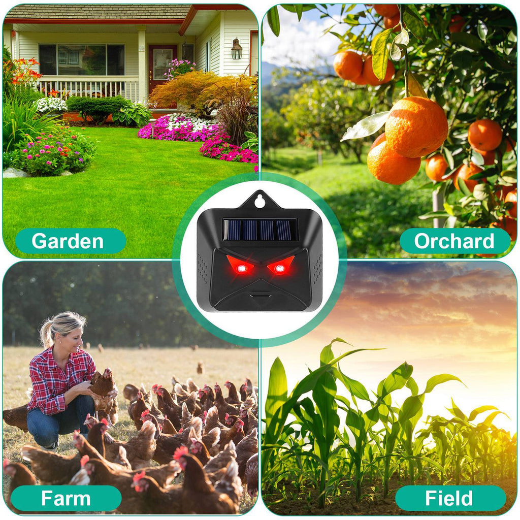 4Pcs Solar Animal Control Light Coyote Deterrent Deer Bird Repeller Lamp Animal Repellent For Garden Farm