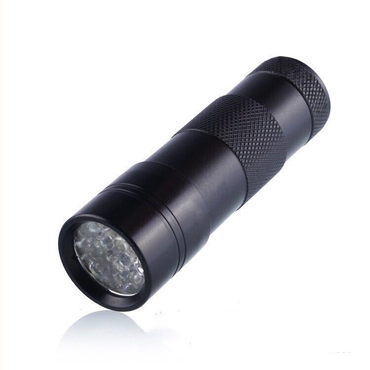 Handheld Portable Purple Light Detection LED Flashlight